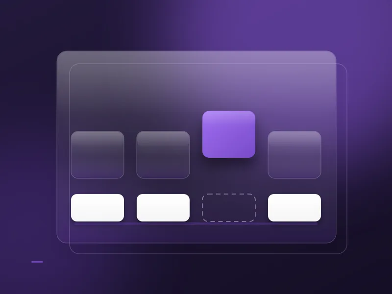 Trois affirmations posees sur leur preuve. La quatrieme, en violet, flotte au-dessus d'un socle vide : elle a exactement le meme aplomb.